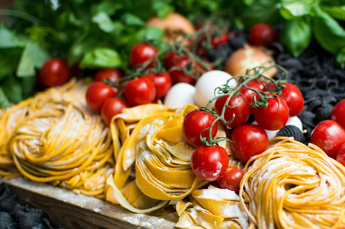 Gemüse-Spaghetti mit Tomatensugo