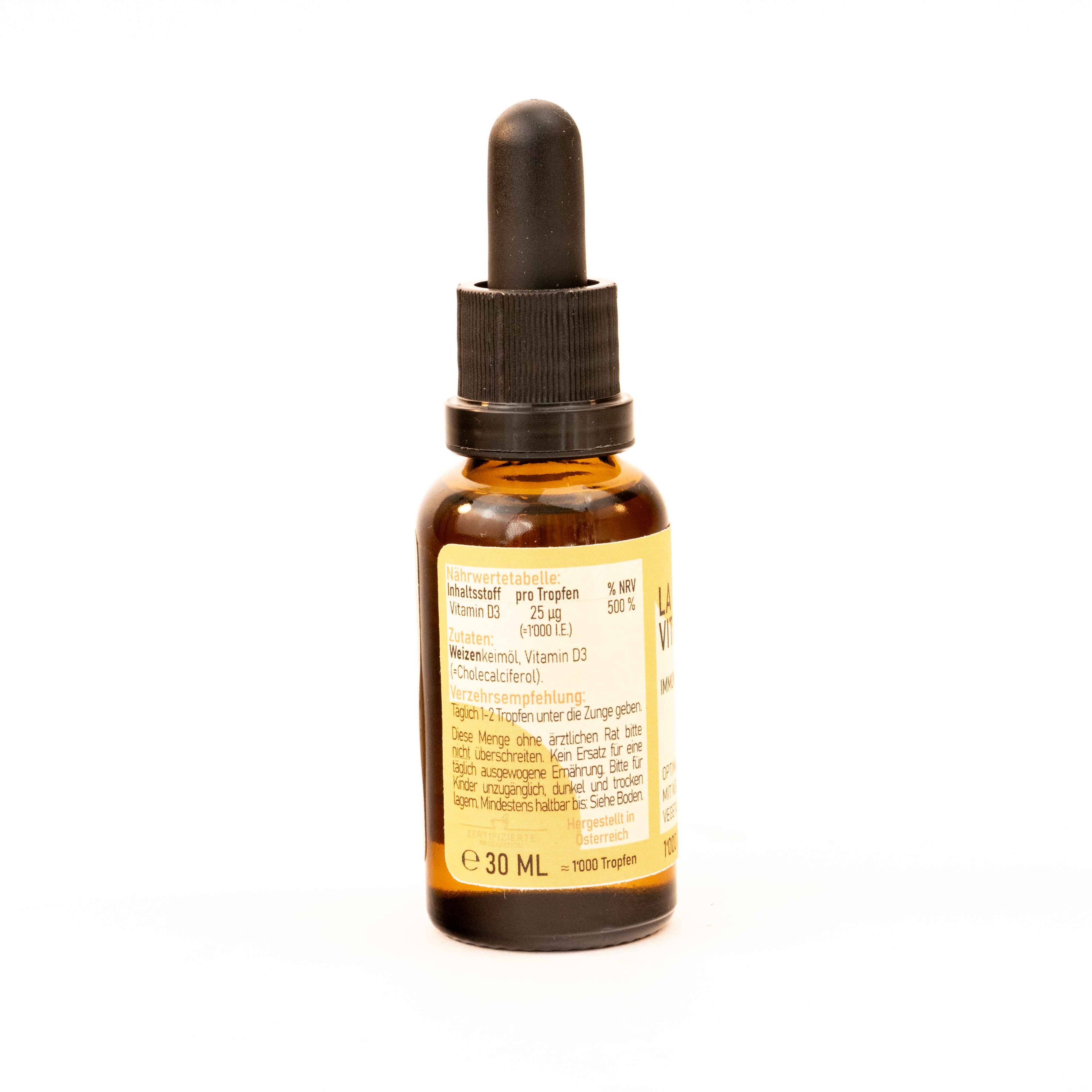 LA VIDA Vitamin D3 Tropfen (1'000 I.E.)