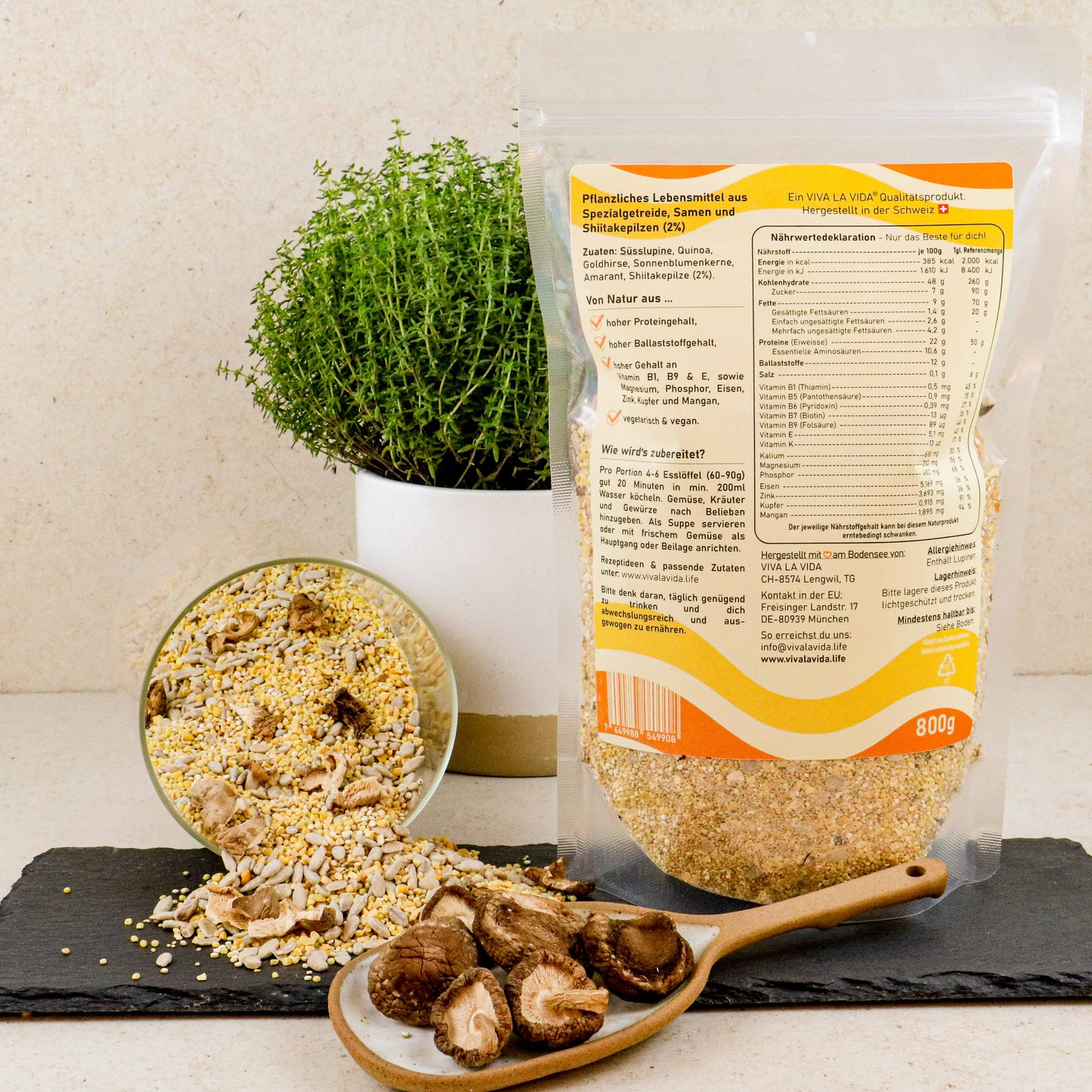 LA VIDA VitalMixtur Rückseite